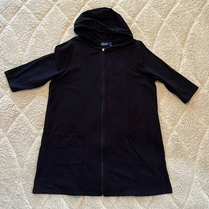 Denim & Company Beach coverup. Black. XL